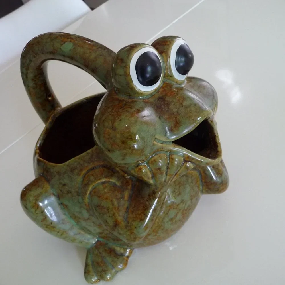 GORGEOUS FUNKY MID CENTURY CERAMIC WATERING POT MADE BY BIRD BRAIN - Picture 3 of 6
